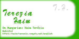 terezia haim business card